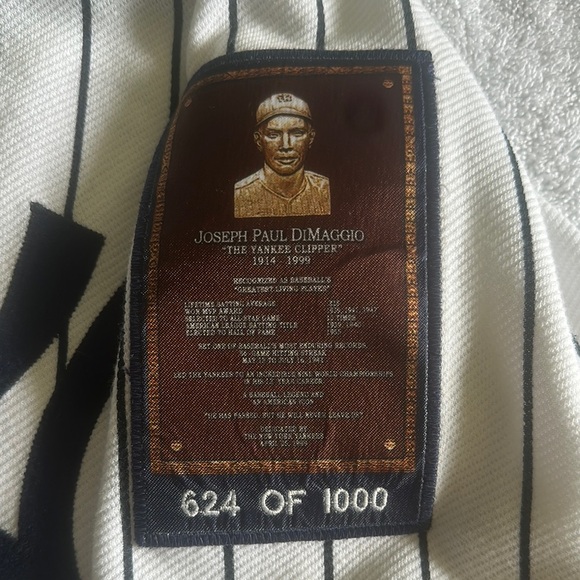 Majestic Black and White Pinstripe Jersey - Picture 3 of 4